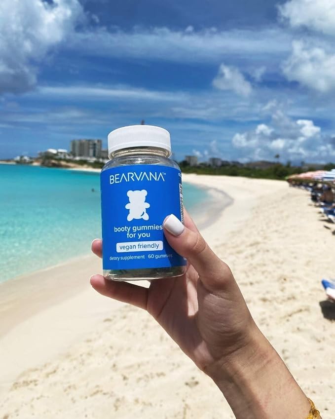 BEARVANA Peach Support Gummies for Women | Fitness Supplement | Boost Confidence | 9 Herbal Extracts Including Maca Root, Fenugreek and Ginger Root | Essential Vitamins | Berry Flavor | 60 Gummies