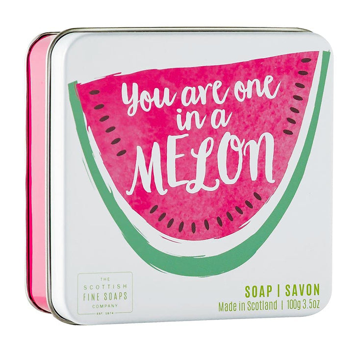 Scottish Fine Soaps You Are One In A Melon Soap in a Tin 100g 3.5oz