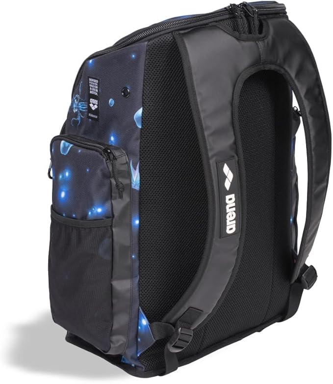 ARENA Spiky III Backpack 45 Swimming Athlete Sports Gym Rucksack Large Training Gear Equipment Swim Bag for Men and Women, 45 Liters, Aqua