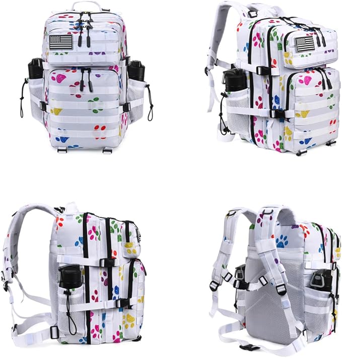 Military Tactical Backpack 45L Large Tactical Backpack for Men, Hiking Rucksack With Bottle Holder