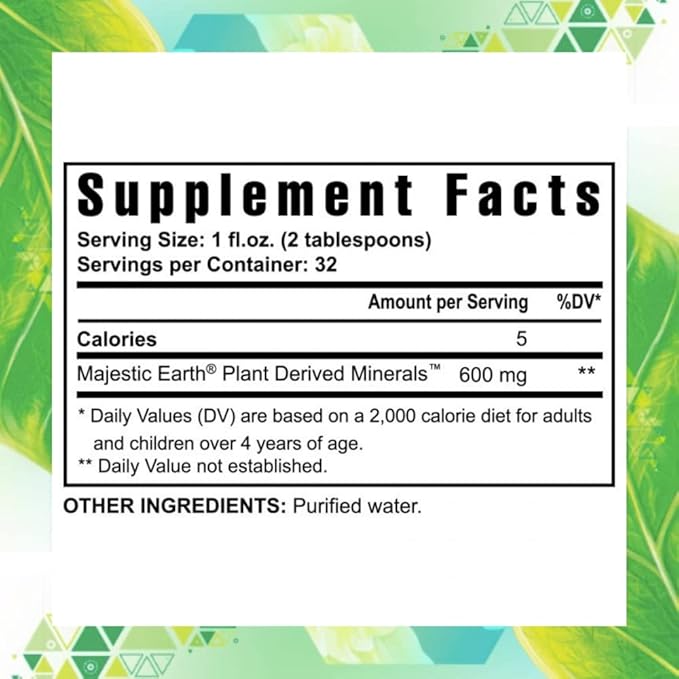 Youngevity Plant Derived Liquid Minerals - 77+ Natural Unaltered Trace Minerals - 19,000mg Plant Mineral Solids - Colloidal Form Humic Shale - (32 oz Pack of 3)
