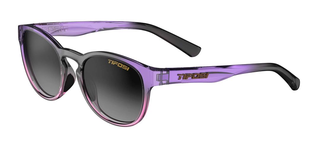 Tifosi Svago Sunglasses (Crystal Peach Blush, Smoke Gradient)