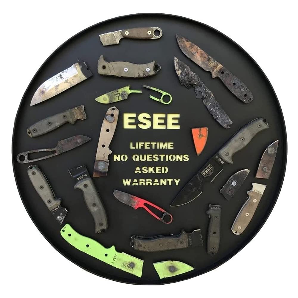ESEE-6 1095 Carbon Steel, Black Sheath (Orange Blade, Orange/Black G10 3D Handle)