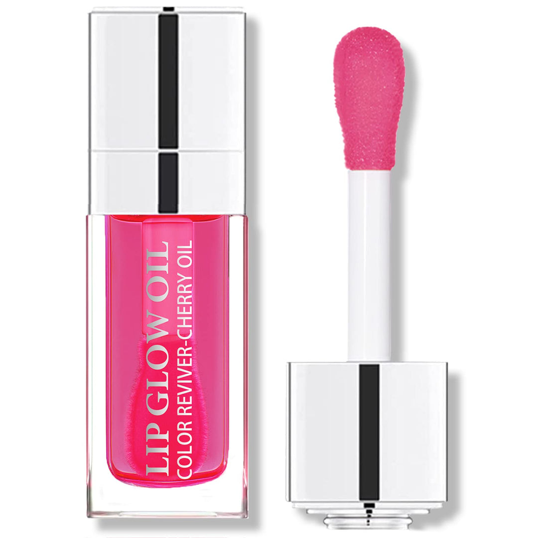 Hydrating Plumping Lip Oil Lip Gloss Lip Balm Lip Care Transparent Toot Lip Oil, Tinted Sheer Color Liquid Lip Oil Moisturizing