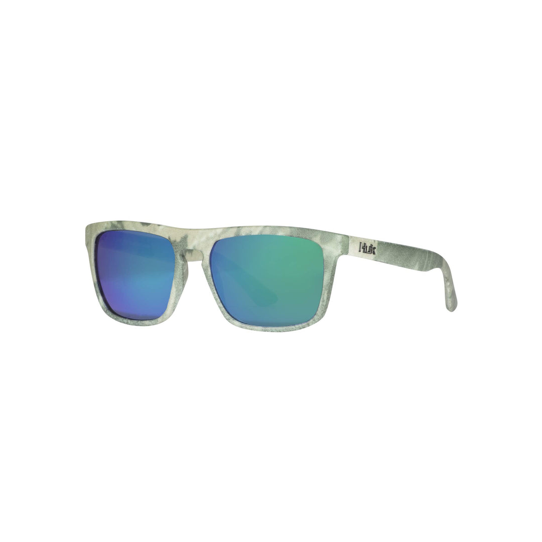 HUK, Polarized Lens Eyewear with Performance Frames, Fishing, Sports & Outdoors Sunglasses Oval, (Siwash) Green Mirror/Southern Tier Subphantis, Medium