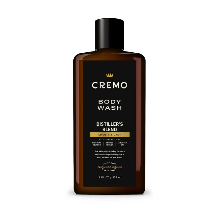 Cremo Body Wash for Men | Kentucky Bourbon & Smoked Vetiver | 16 Fl Oz