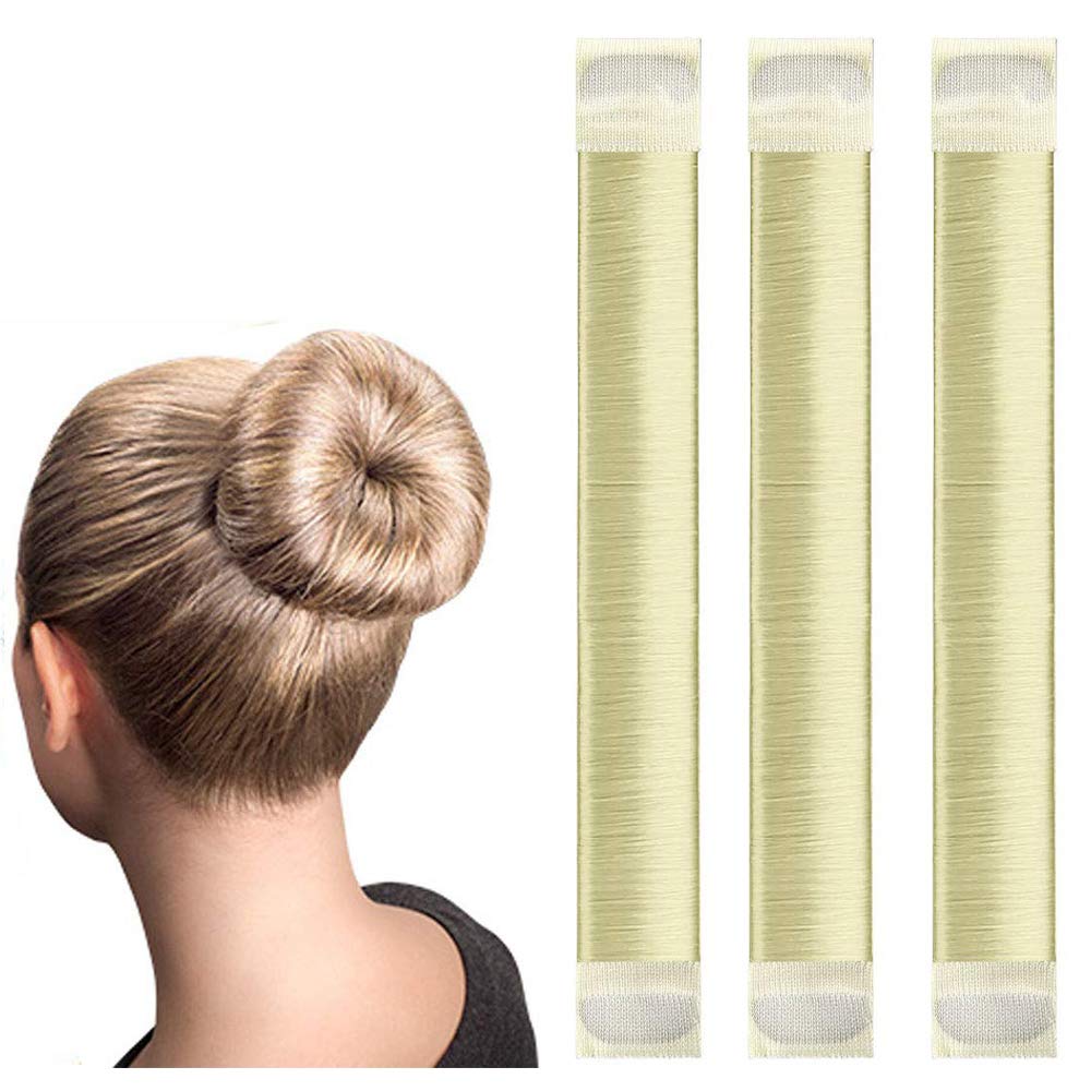 Magic Hair Bun Makers 3 Pcs, Lhaaayf Professional Ballet Bun Shaper Tool - Perfect Donut Bun For Kids And Ballerinas, Easy To Us