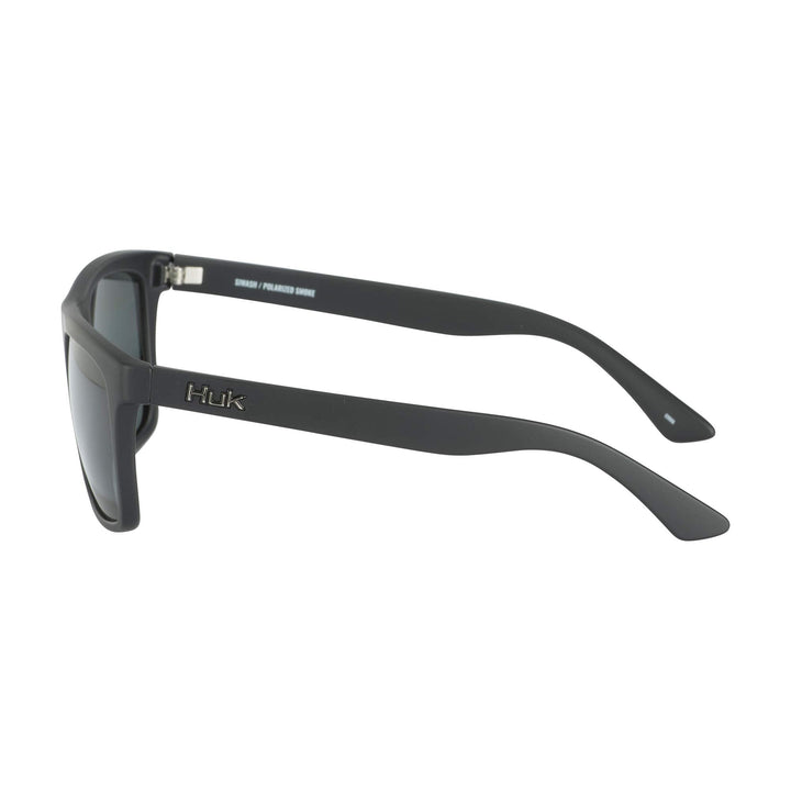 HUK, Polarized Eyewear with Performance Frames, Fishing, Sports & Outdoors Sunglasses, (Siwash) Gray Lens/Matte Black, Medium