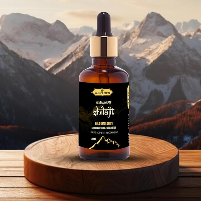 Organic Himalayan Shilajit Drops for Men & Women (30Ml / 1.0 Oz)
