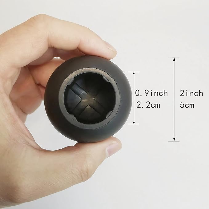 Fits 21-23mm Camping Chair Feets Rubber Ball Feet Anti Slipery Set of 4 Outdoor Chair Leg Cap Fishing Hiking， Compatible with Helinox Chair Zero One