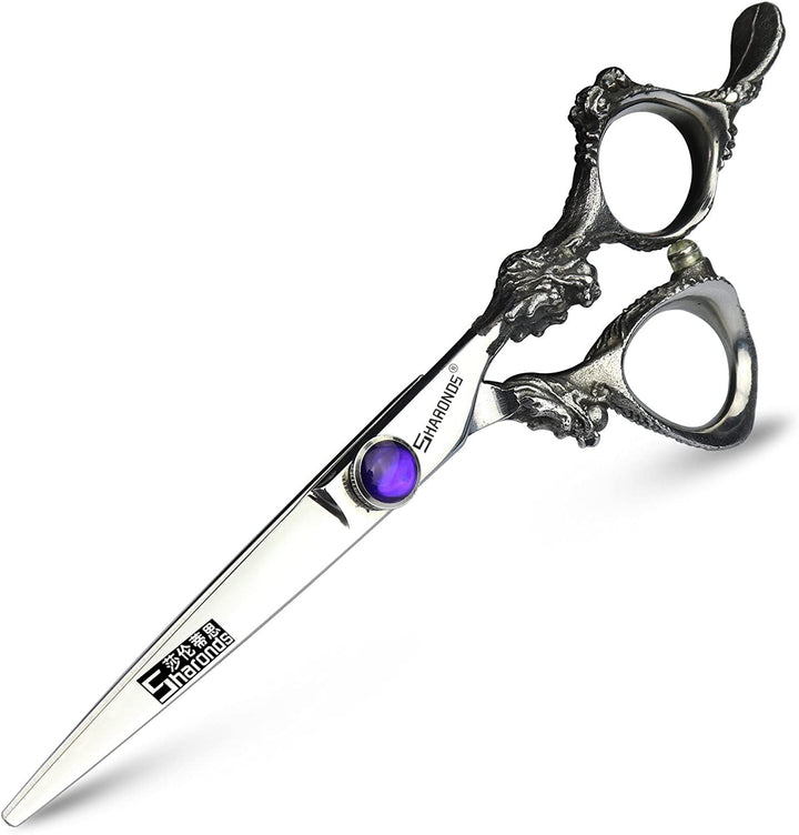 Hair Cutting Scissors Shears Professional Barber 6 inch Hairdressing Scissor Home Use for Man Woman Adults Kids Babies