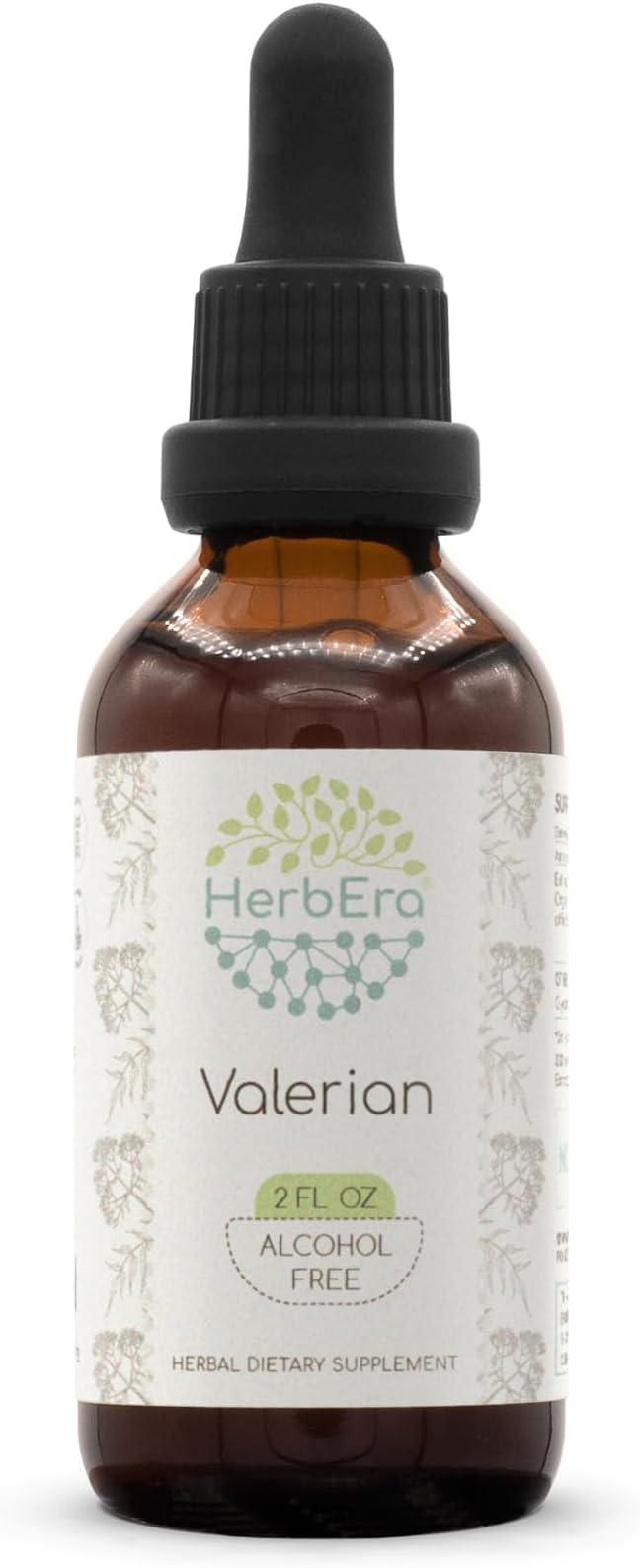 Valerian B60 Alcohol-Free Herbal Extract Tincture, Concentrated Liquid Drops Natural (Valeriana Officinalis) Dried Root (2 fl oz)