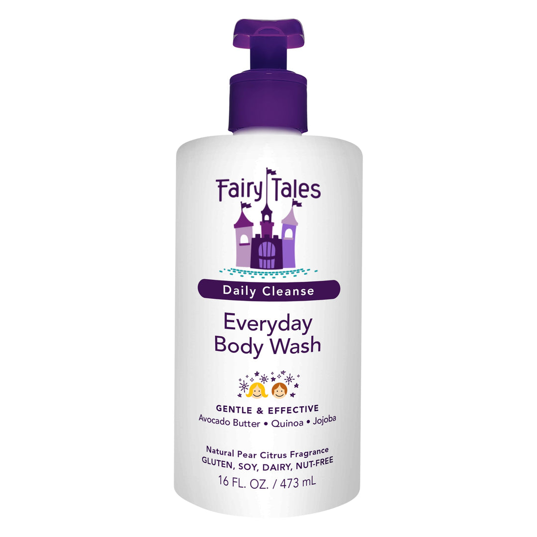 Fairy Tales Daily Cleanse Kids Body Wash, Everyday Body Wash for Kids and Toddler- Soap for Bath or Shower, No Harsh Chemicals or Toxins - 16oz
