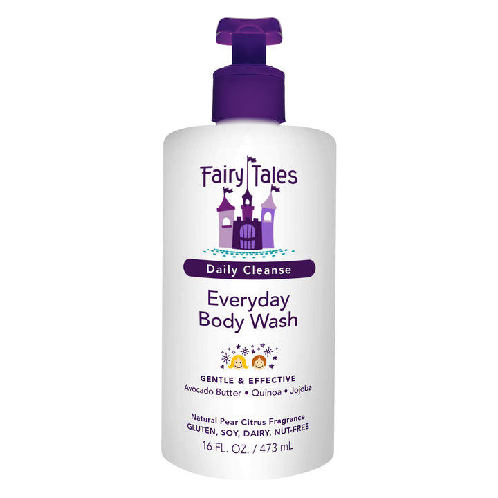 Fairy Tales Daily Cleanse Kids Body Wash, Everyday Body Wash for Kids and Toddler- Soap for Bath or Shower, No Harsh Chemicals or Toxins - 16oz