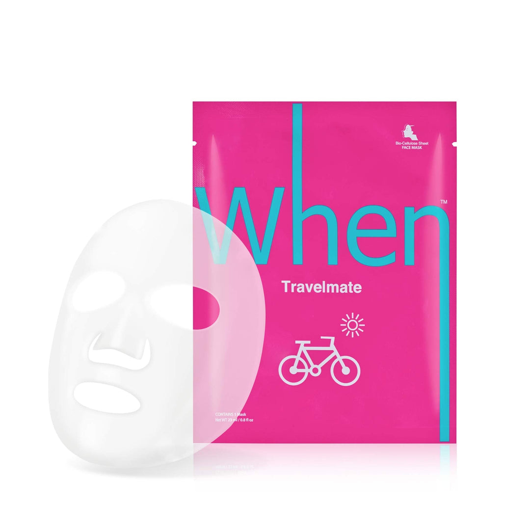 When Refreshing Travelmate Premium Bio-Cellulose Facial Sheet Mask (4 Pack)