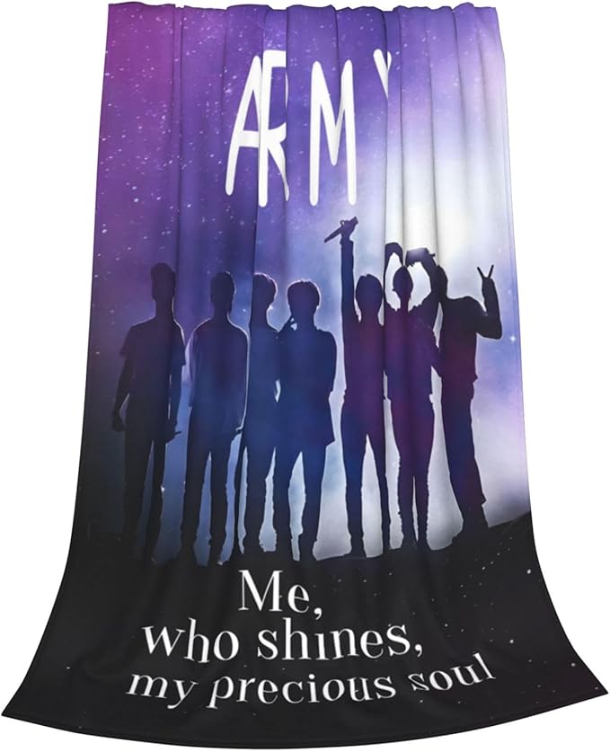 Blanket 50"X60" Soft and Comfortable Warm Fleece Throw Full Picture of Idol Group Blankets Yoga Blankets Beach Blanket Picnic Blankets for Dorm Room Decor Sofa Bed Camping Travel All Season