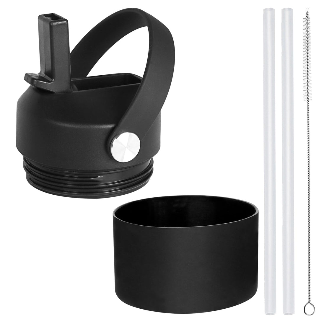 Straw lid for Yeti Rambler Water Bottle 18 26 36 64 oz, Replacement Cap Straw Cap for RTIC 18oz 26oz 36oz, Lid with Straw and Brush and Flexible Handle ﻿