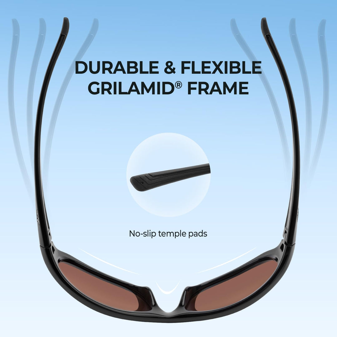 KastKing Dugan Polarized Sport Sunglasses for Men and Women, Ideal for Driving Fishing Cycling Running, UV Protection