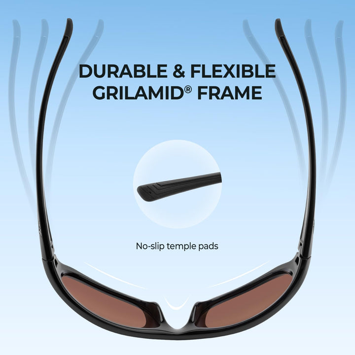 KastKing Dugan Polarized Sport Sunglasses for Men and Women, Ideal for Driving Fishing Cycling Running, UV Protection