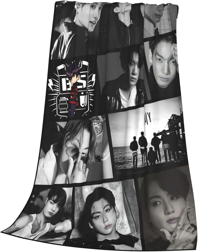 Blanket 40"X50" Soft and Comfortable Warm Fleece Throw Full Picture of Idol Group Blankets Yoga Blankets Beach Blanket Picnic Blankets for Dorm Room Decor Sofa Bed Camping Travel All Season