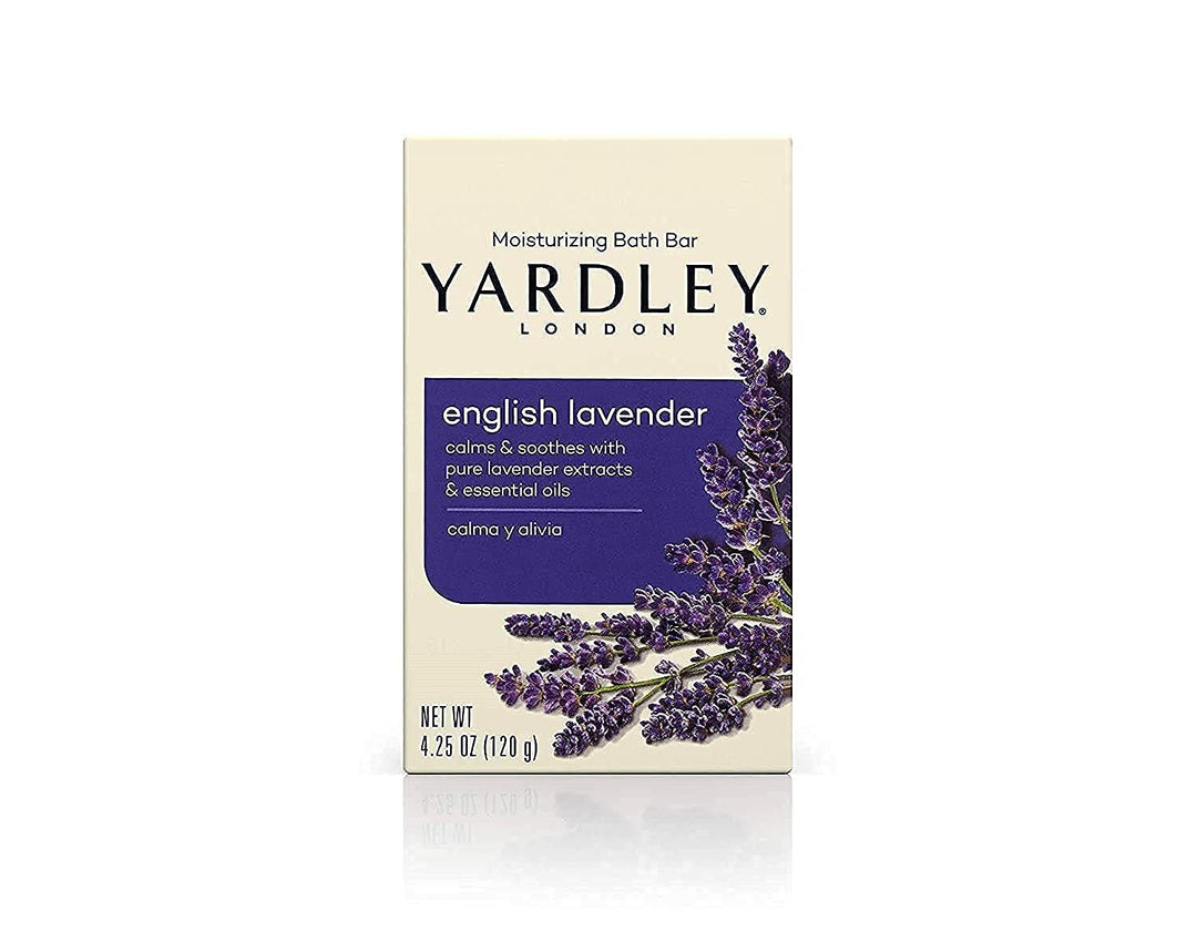 Yardley London Moisturizing Bar English Lavender With Essential Oils 4.25 Oz (Pack Of 3)