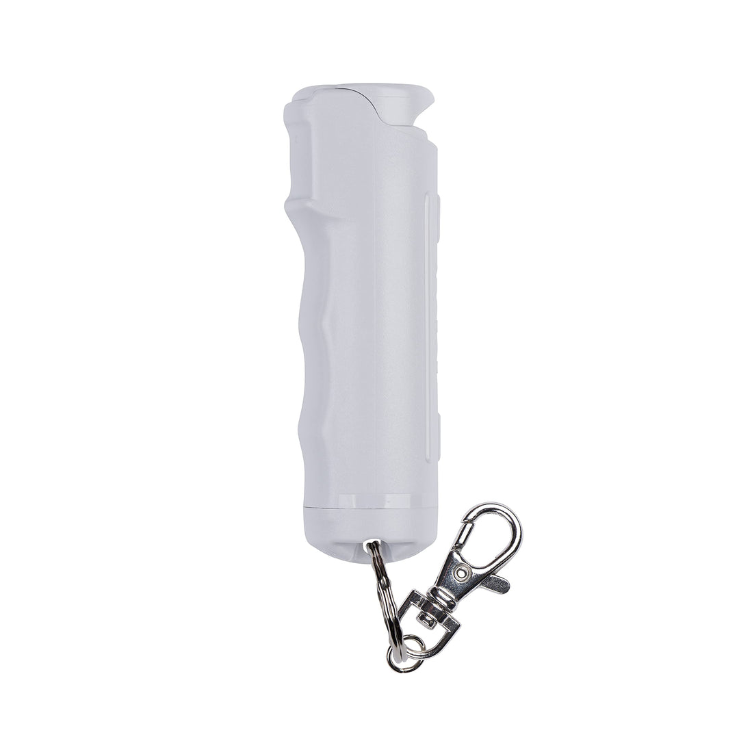 SABRE Pepper Gel with Fast Flip Top, Maximum Strength OC Spray, Snap Clip for Easy Carry and Fast Access, Finger Grip for More Accurate and Faster Aim, UV Marking Dye, 0.54 fl oz, Easy to Use Safety