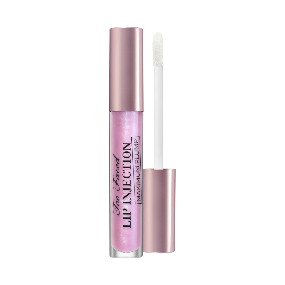 Too Faced Lip Injection Maximum Plump Extra Strength Lip Plumper Gloss | Hydrating + Plumping, 0.14 Fl Oz, Blueberry Buzz