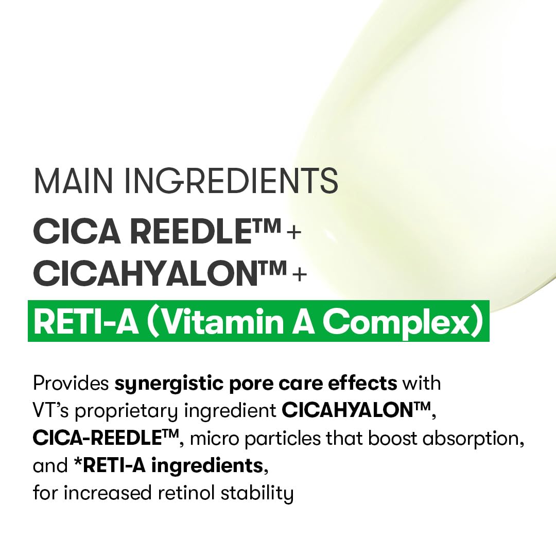 VT COSMETICS Reti-A Reedle Shot 100 1.69 Fl Oz&Reti-A Reedle Shot 100 2-Step Hydrogel Mask 4pcs