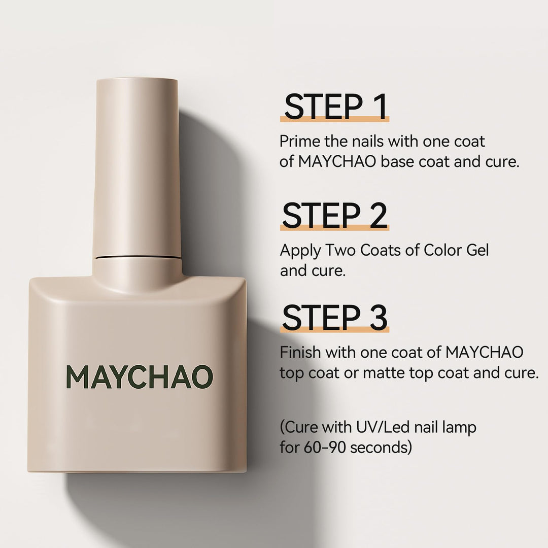 MAYCHAO 15ML Jelly Apple Red Gel Nail Polish 1Pc Transparent Red Gel Polish Soak Off UV LED Translucent Nail Polish Nail Art Starter Manicure Salon DIY at Home, 0.5 OZ