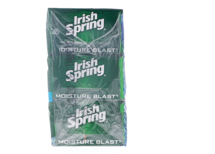 Irish Spring Deodorant Soap Moisture Blast 3.75 oz 3 bar (2 pack)