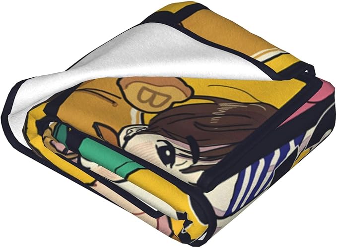 Blanket 50"X60" Soft and Comfortable Warm Fleece Throw Full Picture of Idol Group Blankets Yoga Blankets Beach Blanket Picnic Blankets for Dorm Room Decor Sofa Bed Camping Travel All Season