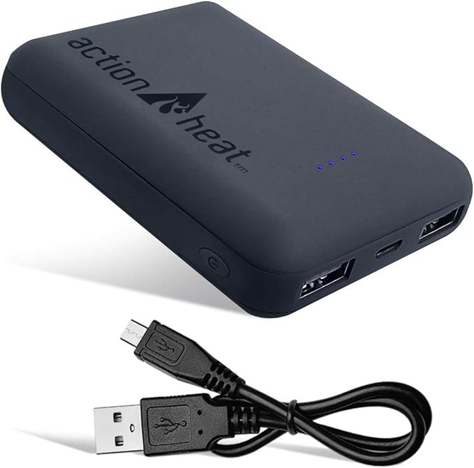 ActionHeat Electric Heated Sleeping Bag for Adults – Portable Mummy Style 5V Battery Powered Heat Sleeping Bag for Camping or Outdoor Hiking Cold Weather Black