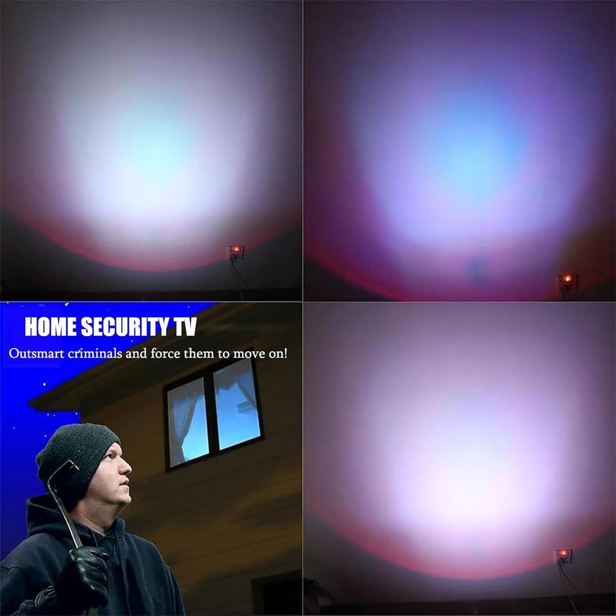 QYOEGSQ LED TV Light Simulator,LED Lamp Fake TV Simulator Light with Timer and Dusk Sensor,Anti-Burglar and Theft Deterrent,Home Security Burglary Protection