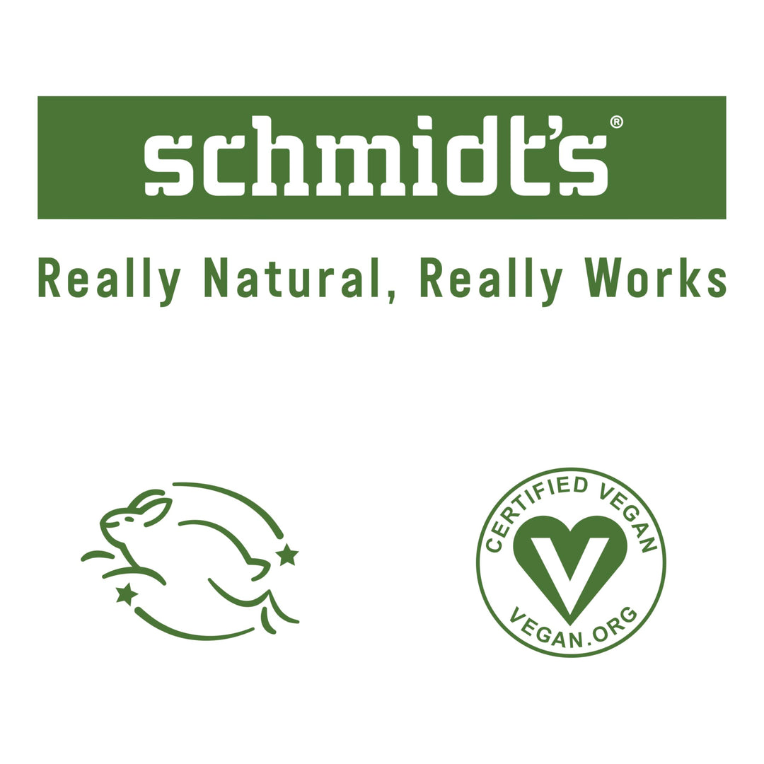 Schmidt's Aluminum Free Natural Deodorant for Women and Men, Bergamot and Lime with 24 Hour Odor Protection, Certified Natural, Vegan, Cruelty Free, 2.65 oz