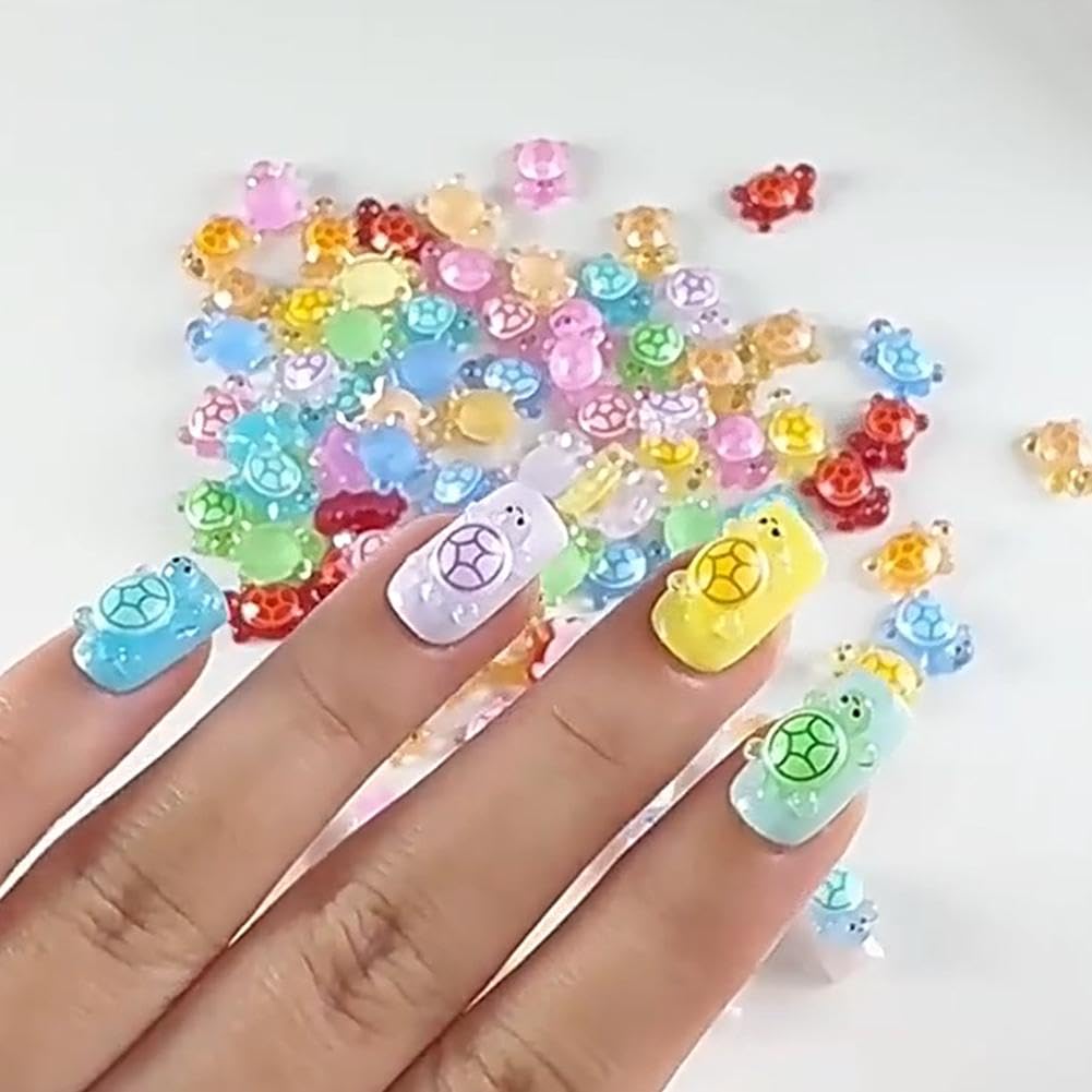 100 Pcs Mini Turtles, Tiny Turtle Toys Mini Resin Animals, Cute Turtle Resin Mini Figures for DIY Craft Garden Landscape Potted Plants Decorations