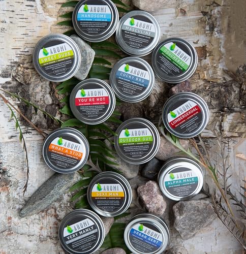 Aromi Solid Cologne for Men | Woodsy, Earthy Fragrance, Spruce, Cedar, Pine Scent, Vegan, Father's Day Gift, Alcohol-Free (Outdoor Guy)