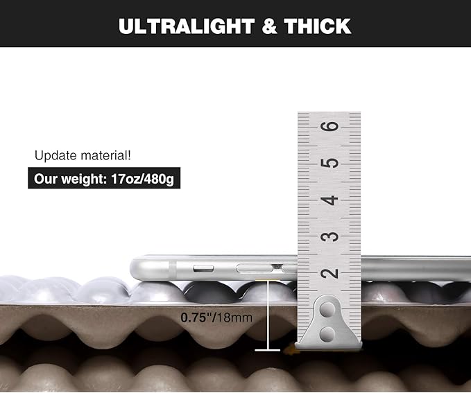 REDCAMP Foldable Foam Camping Pads for Sleeping, Waterproof Closed Cell Foam Camping Sleeping Pad - Ultra-Lightweight for Hiking & Backpacking, R-2.1 Insulated, Royal Blue/Grey/Green/Brown/Khaki