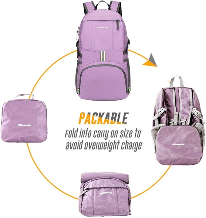 35L Lightweight Packable Backpack Waterproof Durable Hiking Travel Backpack Daypack