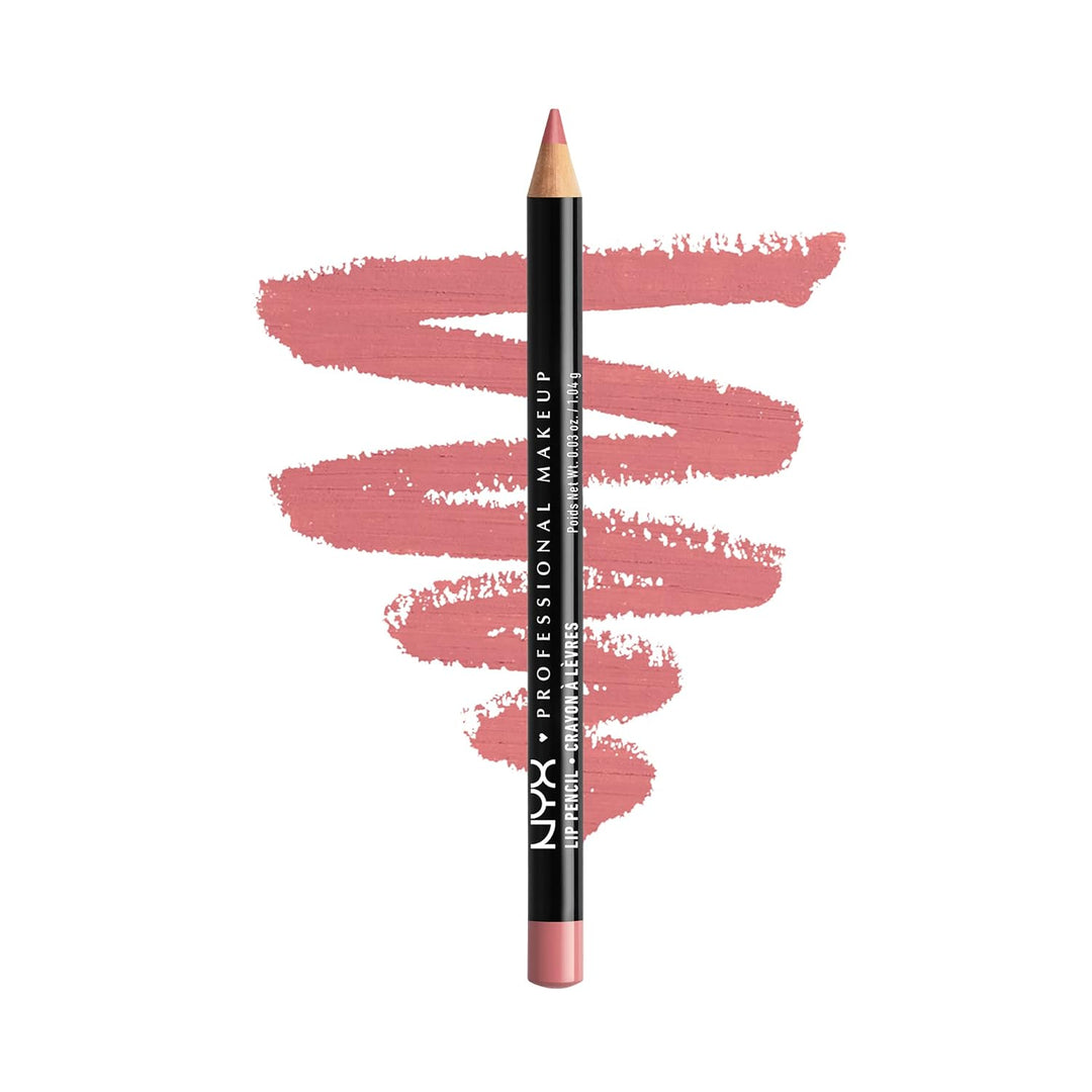 NYX Slim Lip Pencil | Long-Lasting Creamy Lip Liner | Hot Red - 2 Pack