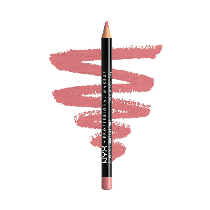 NYX Slim Lip Pencil | Long-Lasting Creamy Lip Liner | Hot Red - 2 Pack