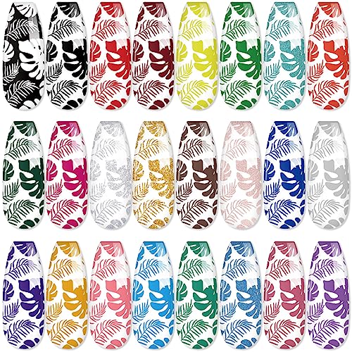 Biutee Nail Stamping Polish Gel 24 Colors 5ML UV LED Stamping Gel Nail Polish Special Printed for Nail Stamp Plate Stamper