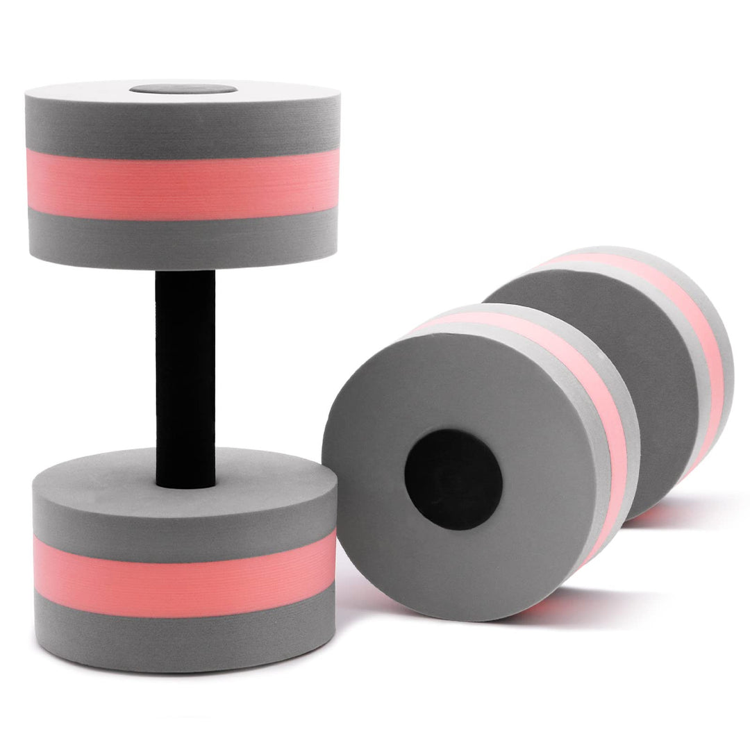 OSMOFUZE Aquatic Exercise Dumbbells – Set of 2 for Water Aerobics Fitness and Pool Exercises Grey