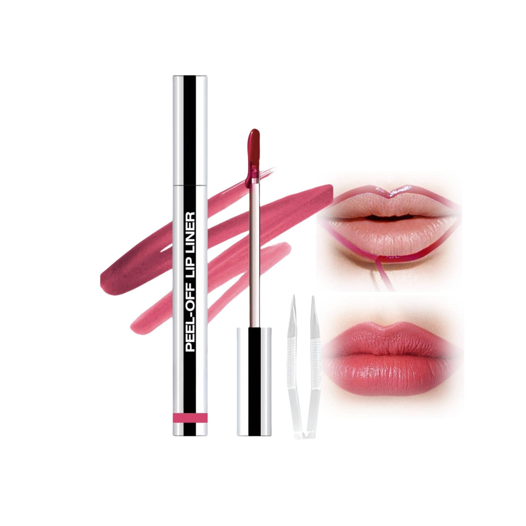 WEERSHUN Lip Liner Tattoo, 2025 New lip liner，Peel Off, Long Lasting, Lip Gloss with Clip in 8 Colors，All Day & Night Lipliner