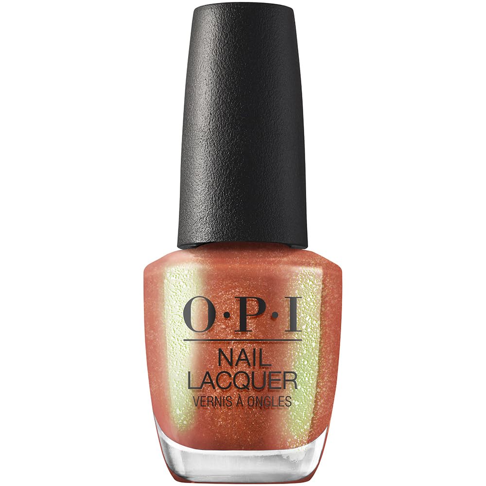 Opi Nail Lacquer, Sheer & Bright Pearl Finish Orange Nail Polish, Up To 7 Days Of Wear, Chip Resistant & Fast Drying, Fall 2023