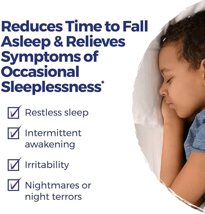 Boiron SleepCalm Kids Sleep Aid for Deep, Relaxing, Restful Nighttime Sleep - Melatonin-Free and Non Habit-Forming - 80 Pellets per Tube - 4 Total Tubes Sleep Calm