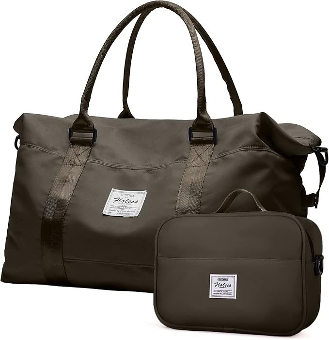 Travel Duffel Bag,Sports Tote Gym Bag,Shoulder Weekender Overnight Bag for Women