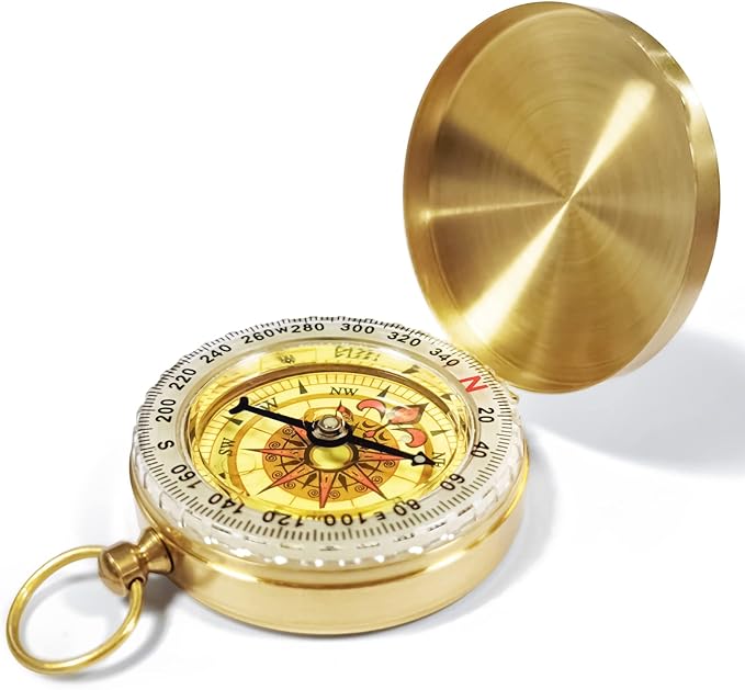 Camping Survival Compass for Hiking, Kids, Camping Hunting, Outdoor Military Navigation Tool