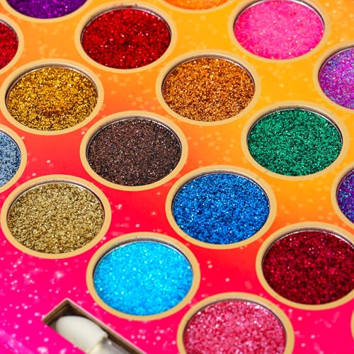 32 Colours Glitter Eyeshadow Palette, Make-Up Palette, Face and Body Glitter, glitter tattoos, festival accessories, Glitter Artistry Palette, Eye Shadow pallets for Women Girls Kids