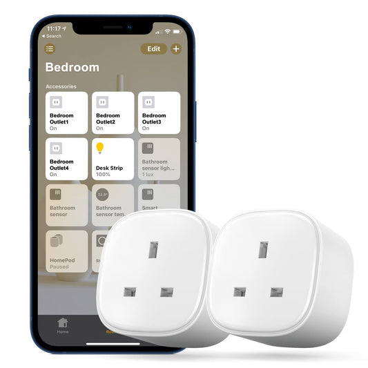 Meross Smart Plug Works with Apple HomeKit Meross WiFi Plug Compatible with Alexa Siri and Google Home Wireless Remote Control Timer Switch, 2 Pack