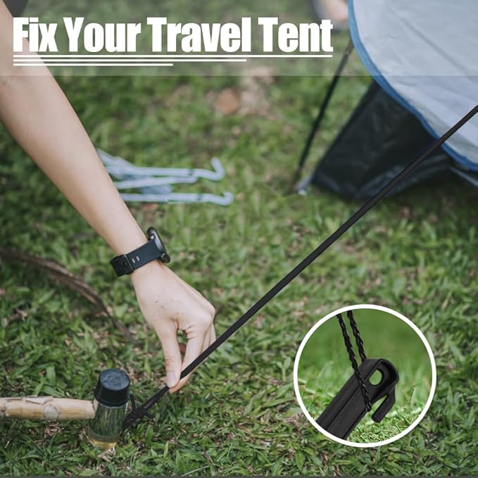 24 Sets Inflatable Stakes Replacement Set Halloween Christmas Ground Stakes Tent Stakes Tents Pegs Blow up Stakes for Inflatables Camping Tents Outdoor Camping Canopy